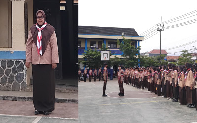 MTs MMA Caringin Gelar Pelantikan Siswa Baru dan Lomba Tingkat 1 Pramuka